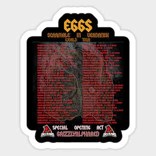 Eggs World Tour Sticker